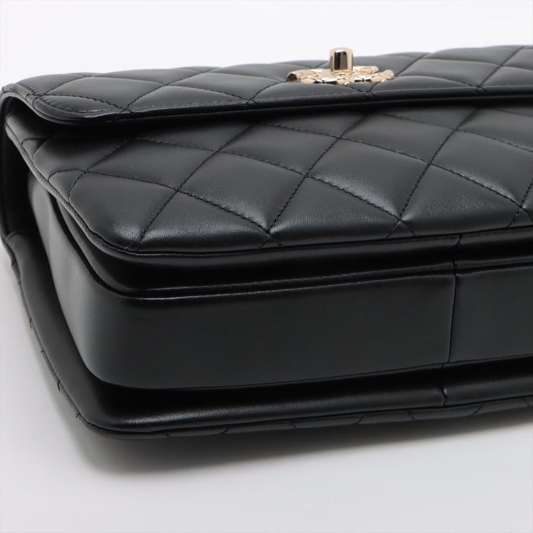 Top Quality Chanel Mattress kin 2WAY Handbags Black Gold