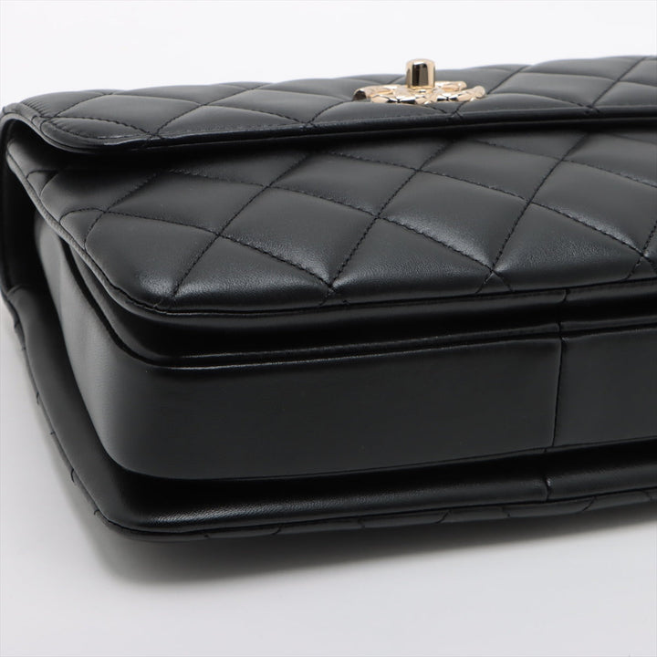 Top Quality Chanel Mattress kin 2WAY Handbags Black Gold