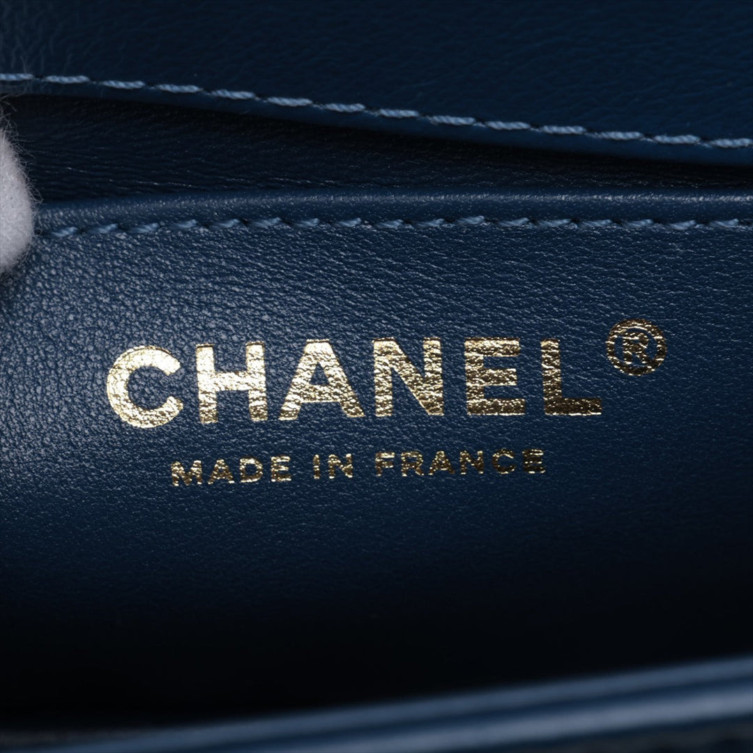 Top Quality Chanel Boy Top Quality Chanel 20 Small Chain Leather Shoulder Bag Blue G  A67085