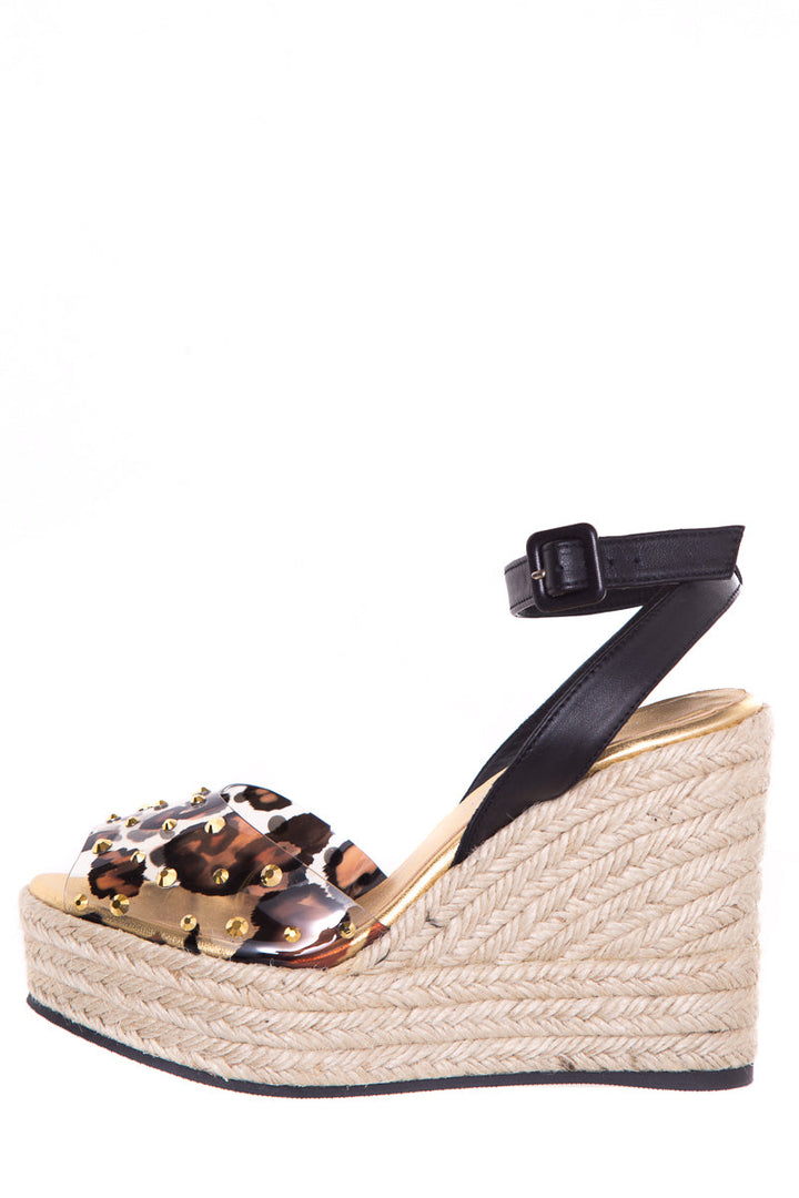 Guiseppe Zanotti Leopard PVC Espadrille SZ 37