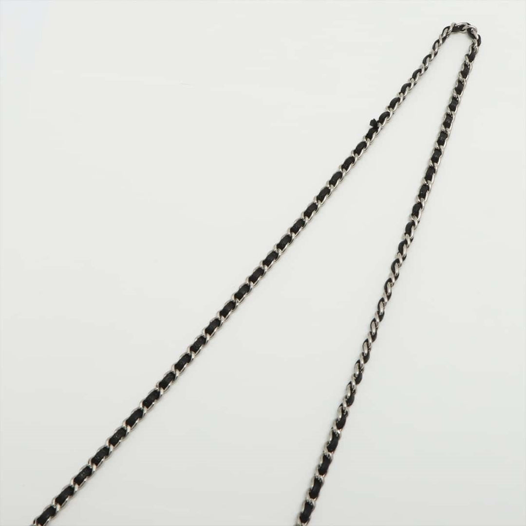 Top Quality Chanel Matrasse  Canvas Chain Wallet Black Silver Gold  19th