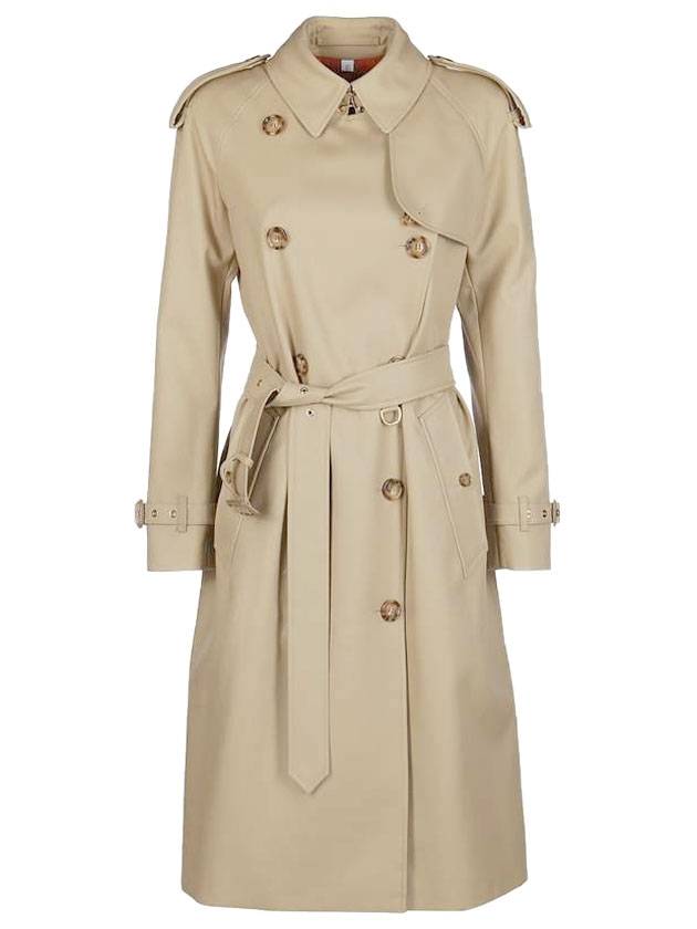 Burberry Gabardine Trench Coat Beige