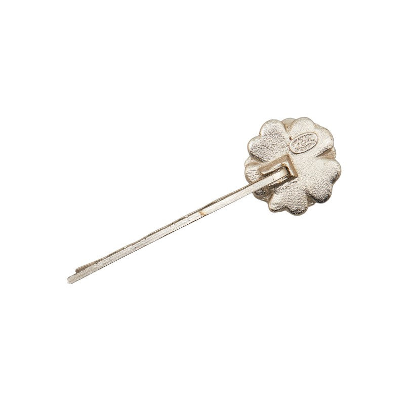 Top Quality Chanel Cocomark Flowers Hairpin Silver Pink Metal Lady Chanel