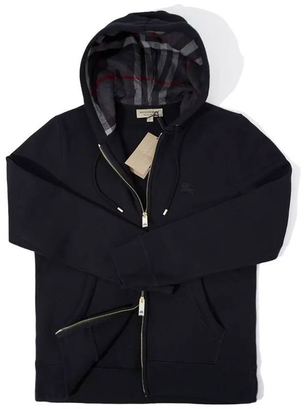 Burberry Claredon Brushed Zip Up Hoodie Black
