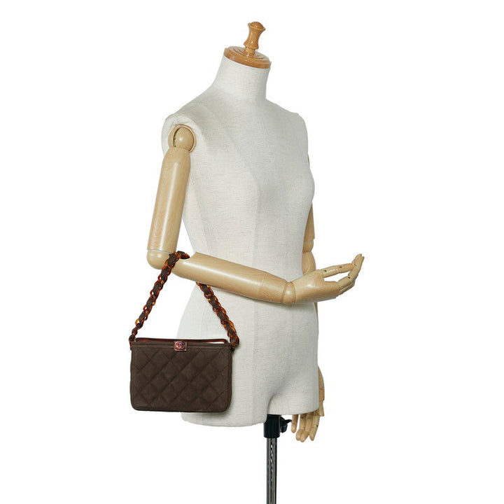 Top Quality Chanel Matrases Cocomark Chain Vanity Bag Brown wedish Lady Chanel