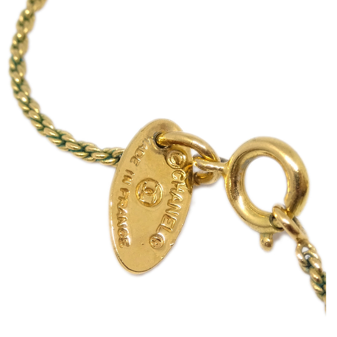 Top Quality Chanel Medallion Pendant Necklace Gold 3298