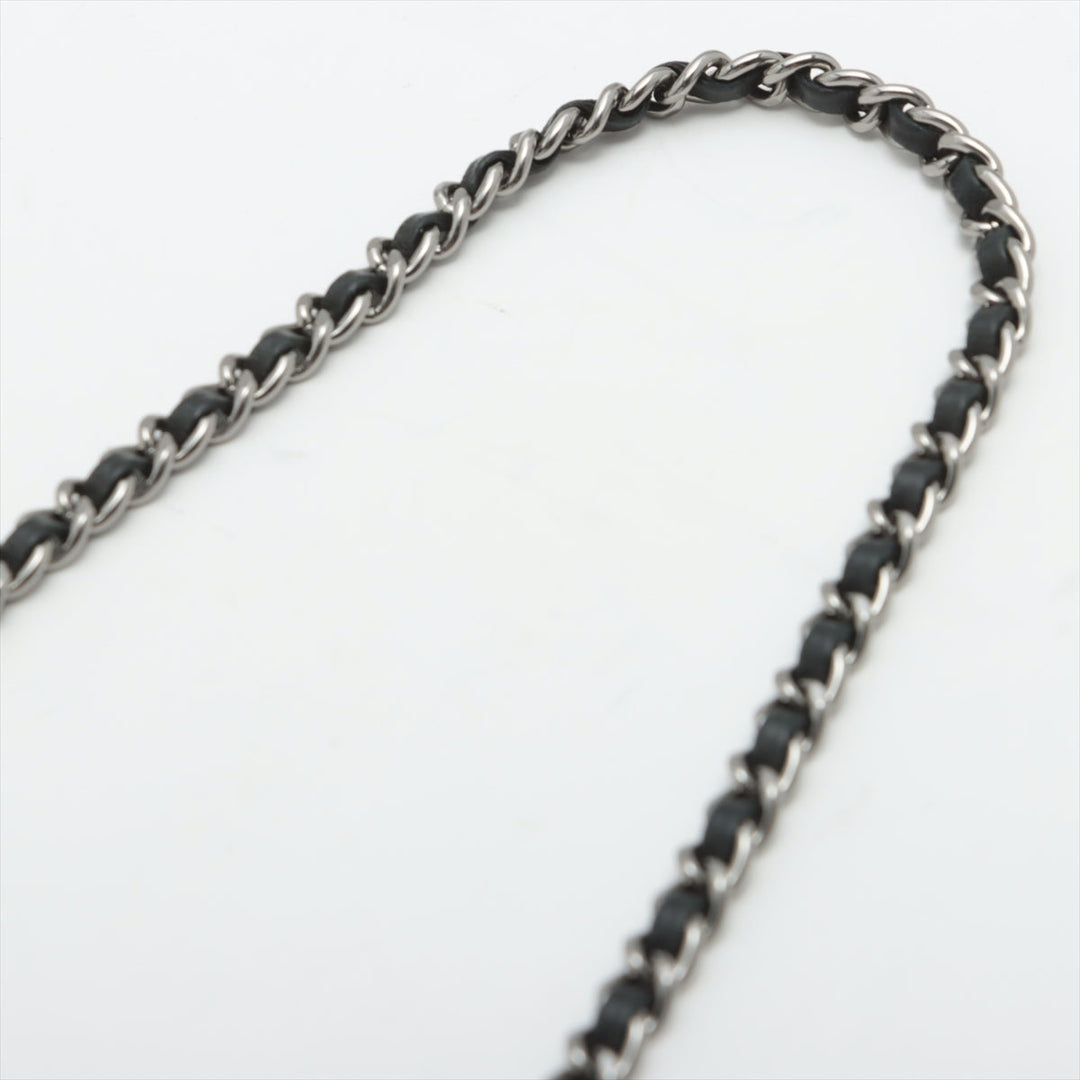 Top Quality Chanel Lambskin  Chain Shoulder Bag Black Silver Gold  17th