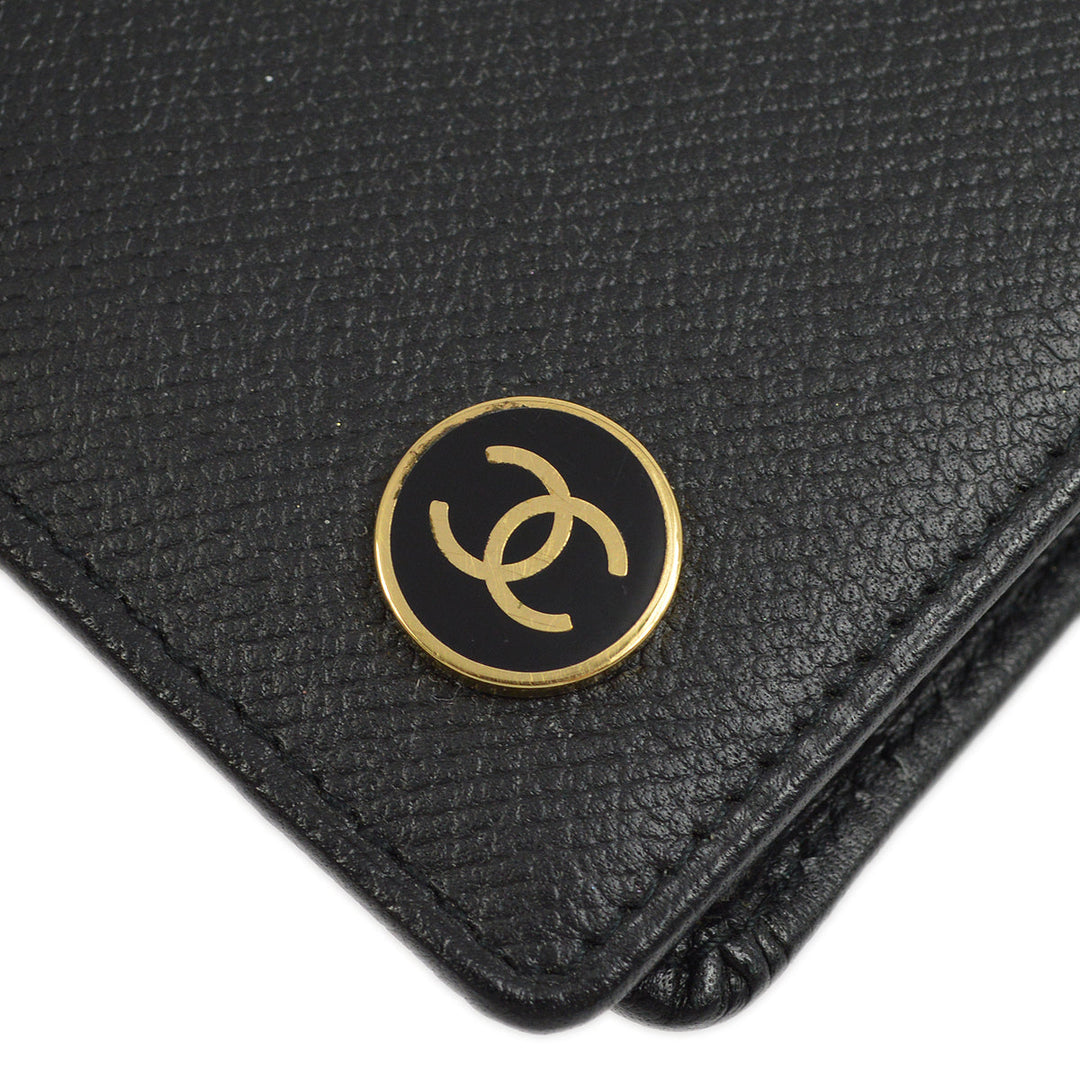 Top Quality Chanel Bifold Wallet Purse Black Caviar