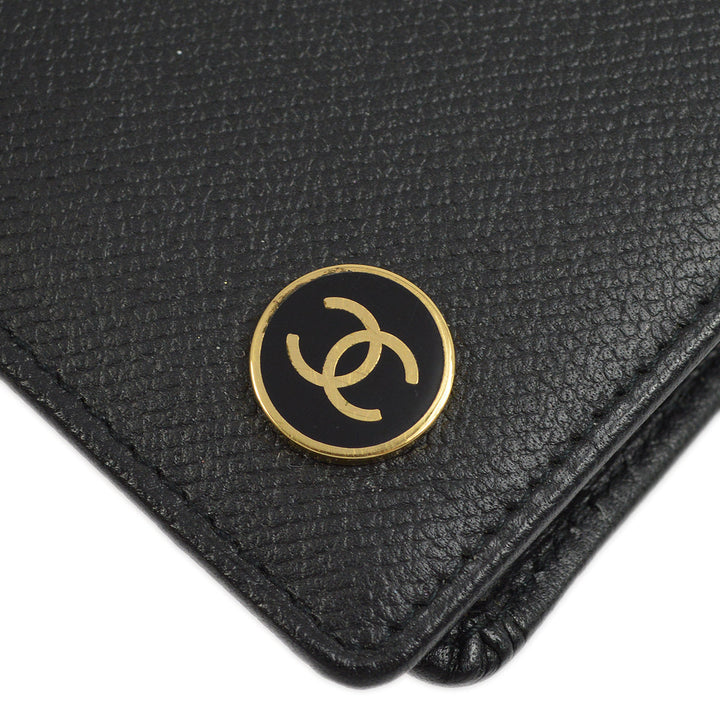 Top Quality Chanel Bifold Wallet Purse Black Caviar