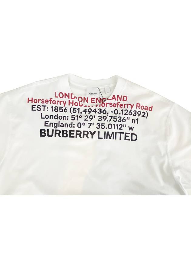 Burberry Location Short Sleeve T-Shirt White