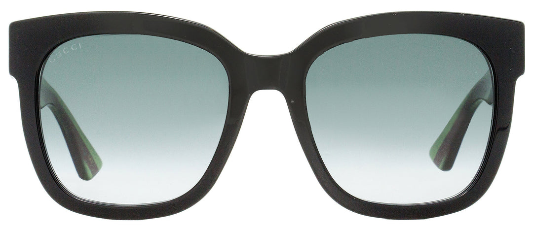 Gucci Women's Square Sunglasses GG0034SN 002 Black/Green/Red  54mm