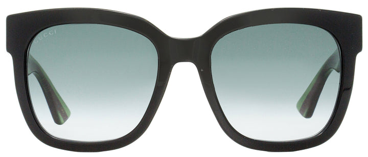 Gucci Women's Square Sunglasses GG0034SN 002 Black/Green/Red  54mm