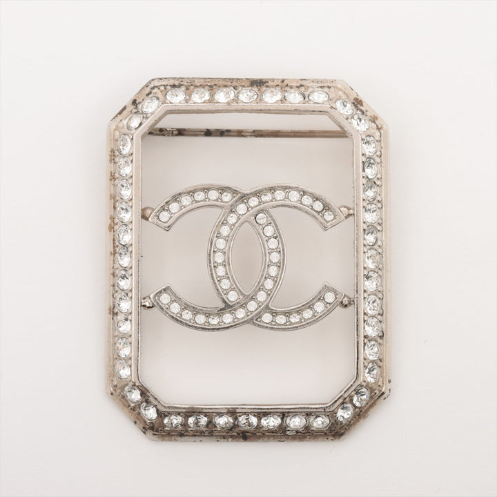 Top Quality Chanel Coco B18P Brochure GP Rhinestone Silver