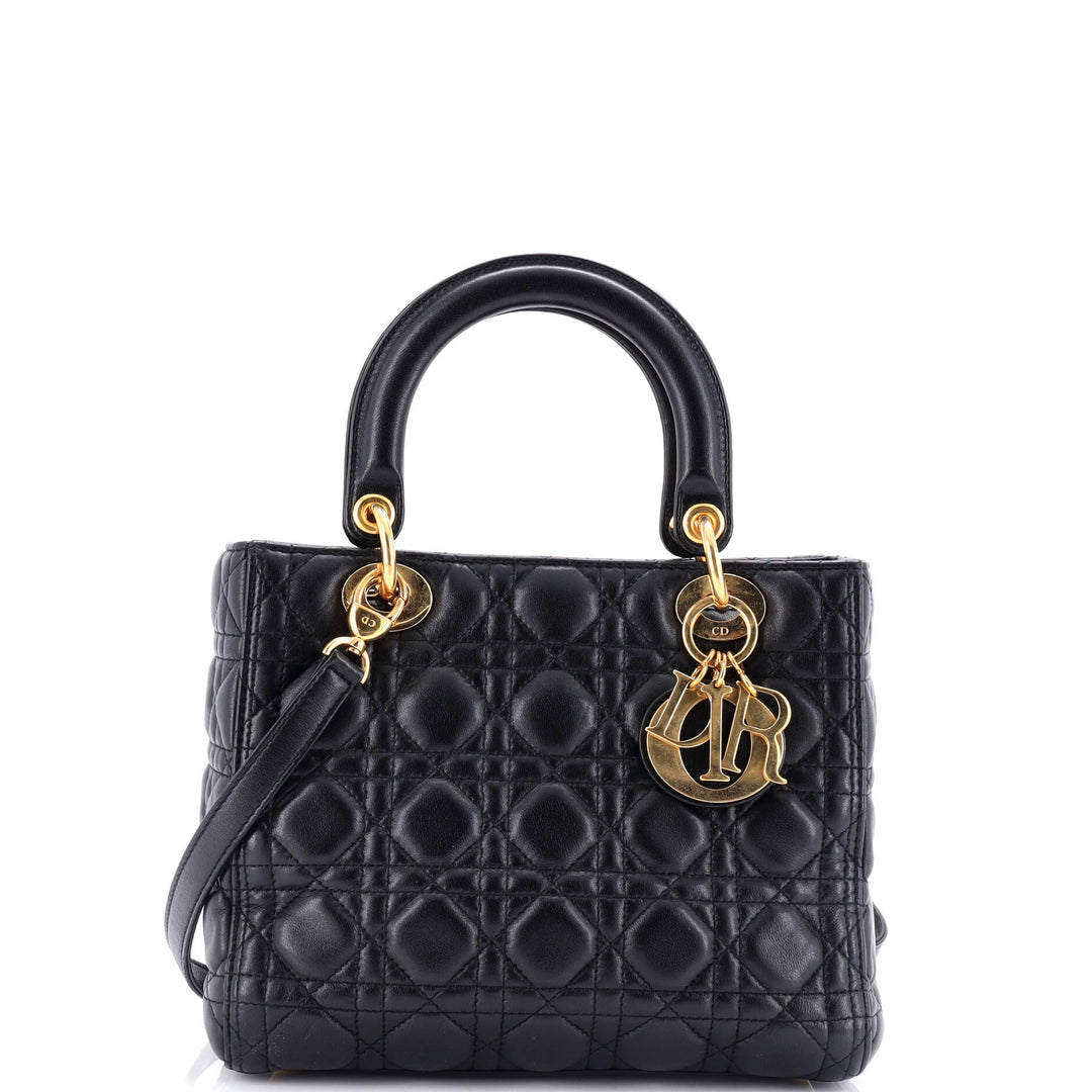 Top quality Dior Lady Top quality Dior Bag Cannage Quilt Lambskin Medium