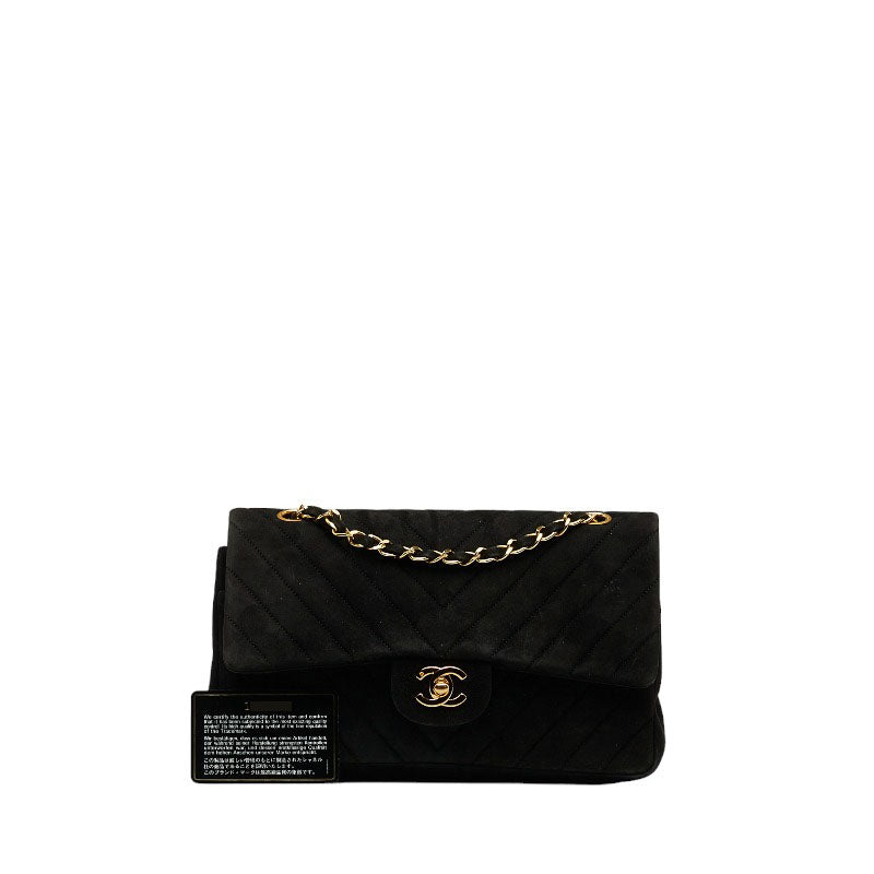 Top Quality Chanel Mattress 25 Double Flat Chain houlder Bag Black Sweater Lady Chanel