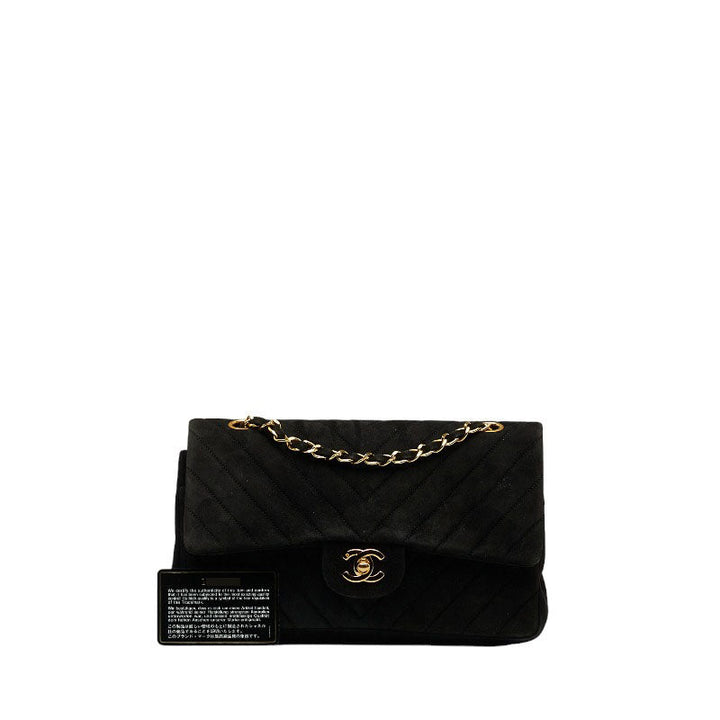 Top Quality Chanel Mattress 25 Double Flat Chain houlder Bag Black Sweater Lady Chanel
