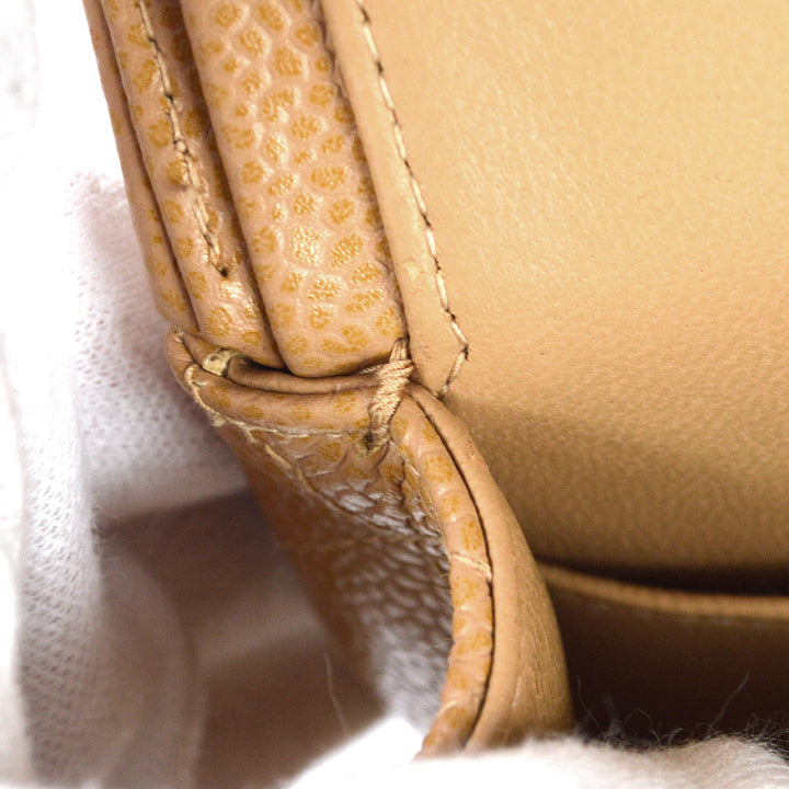 Top Quality Chanel 2003-2004 Beige Caviar Medium Classic Double Flap Bag