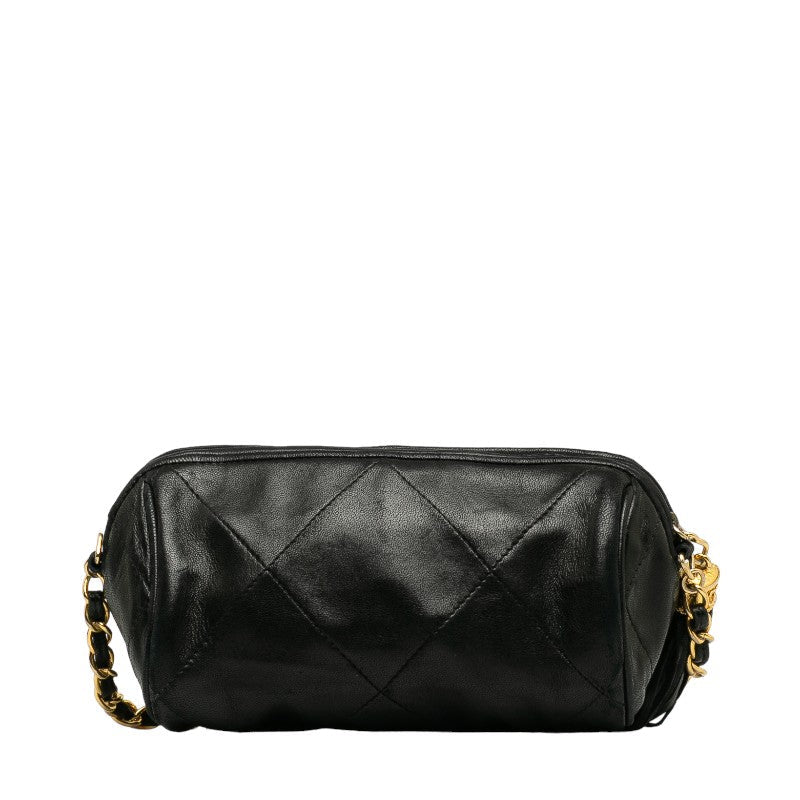 Top Quality Chanel Matrases Cocomark Tassel Mini Chain houlder Bag Black   CHANEL