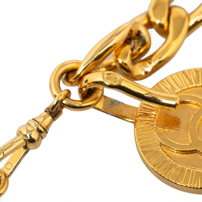 Top Quality Chanel Vintage Cocomark Round Chain Belt Gold   Chanel