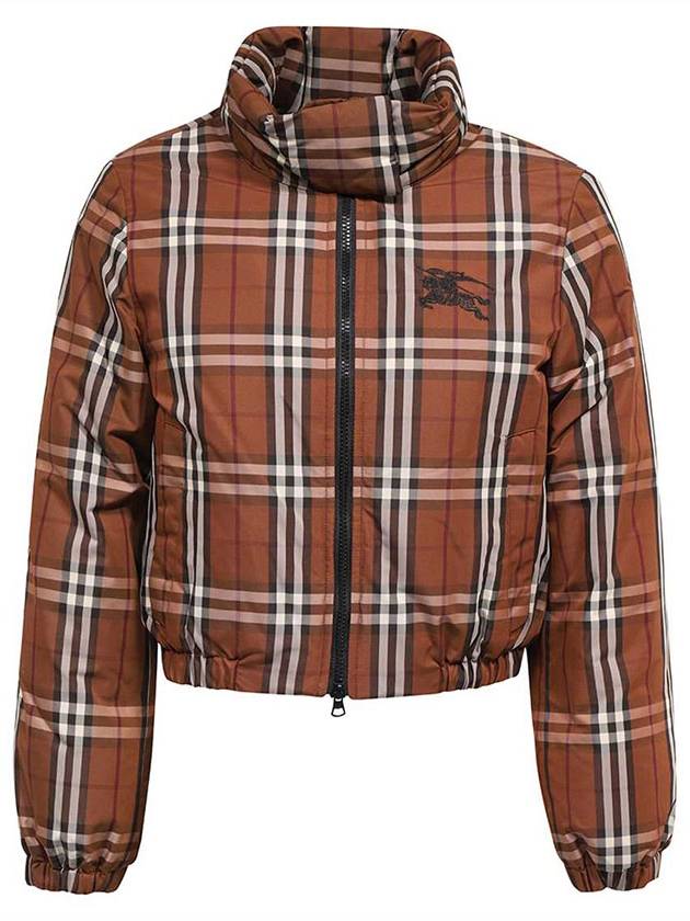 Burberry Check Nylon Down Padding Dark Birch Brown