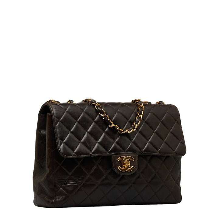 Top Quality Chanel Decamatrasse 30 Cocomark ingle Flap Chain Shoulder Bag Black   CHANEL