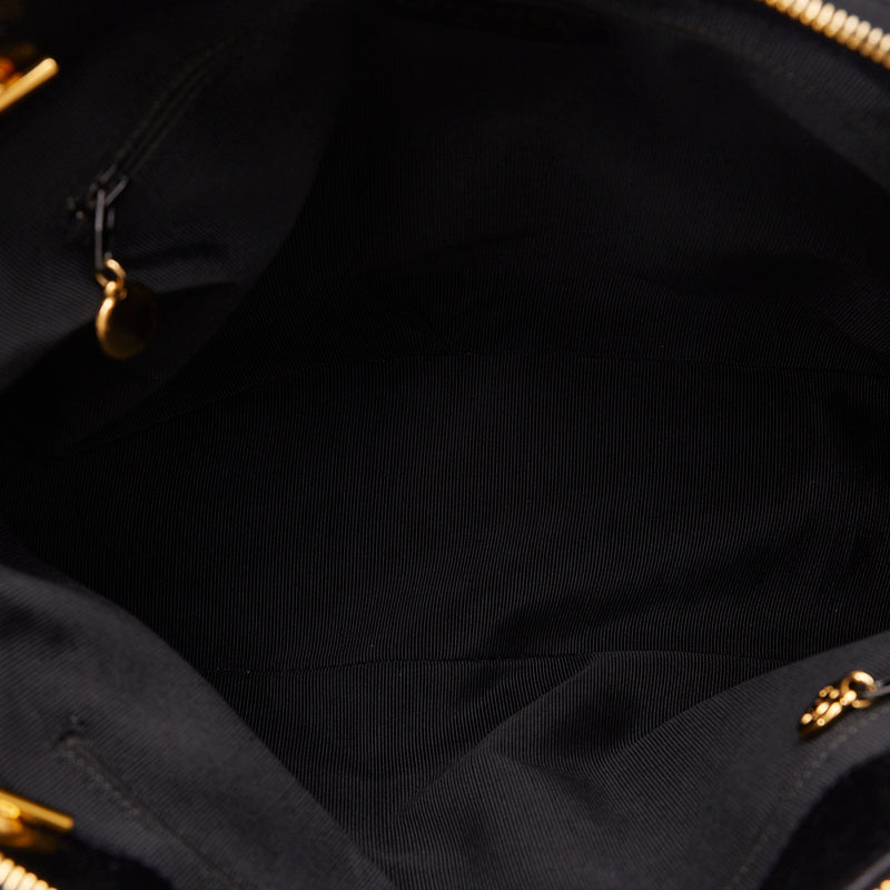 Top Quality Chanel Triple Co. Gold  Chain houlder Bag Black Caviar S  CHANEL