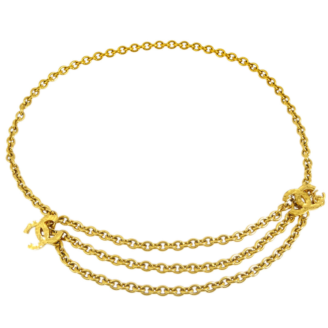 Top Quality Chanel CC Chain Belt Gold Small New 684