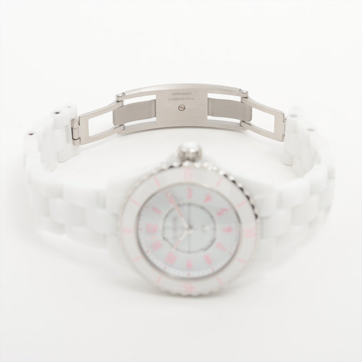 Top Quality Chanel J12 H6755 SSCE QZ White  2