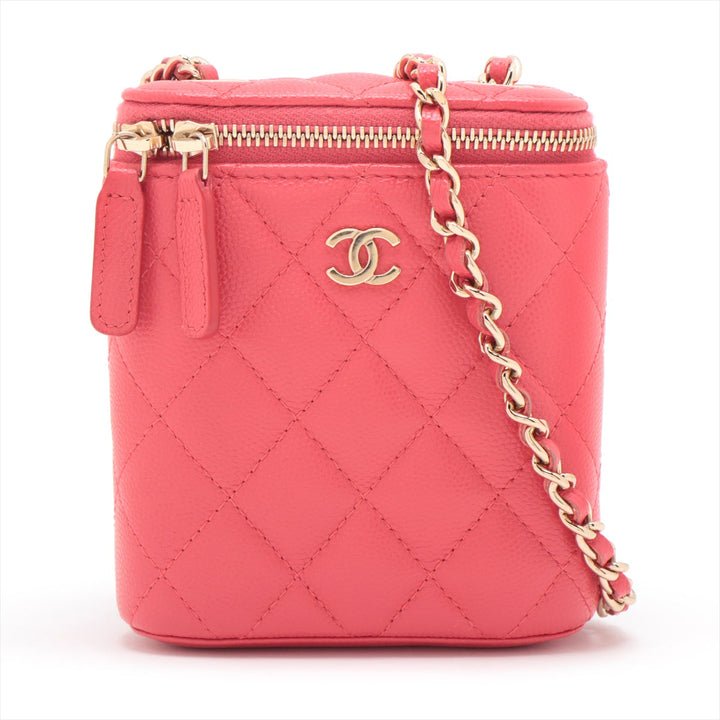 Top Quality Chanel Matrasse Caviar S Chain Shoulder Bag Pink G