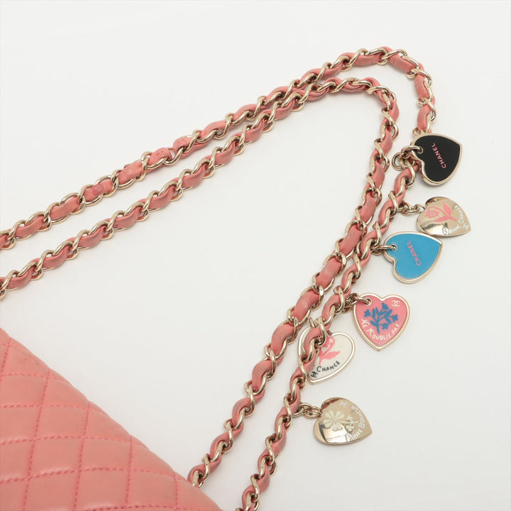 Top Quality Chanel Lambskin  Chain Shoulder Bag Pink Gold