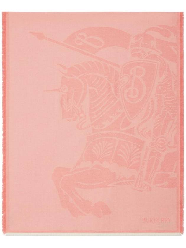 Burberry EKD Intarsia Knit Scarf Pink