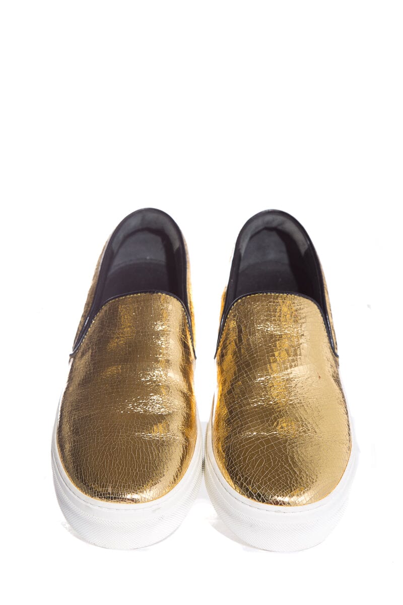 Céline Gold Embossed Sneakers SZ 40 NWT