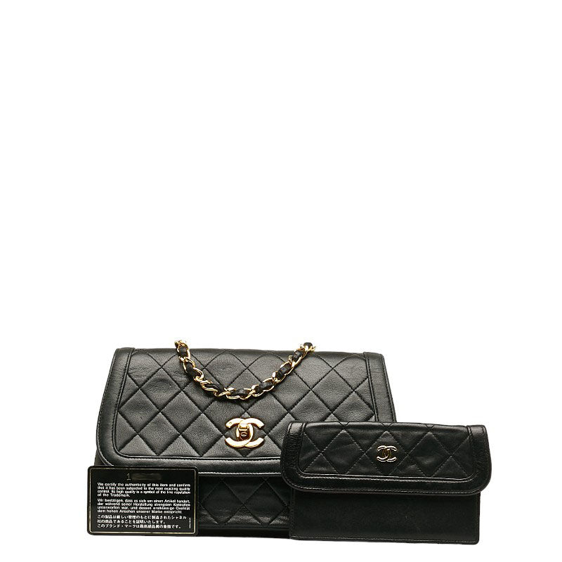 Top Quality Chanel Matrasse Flap Bag in Lambskin Black Ladies