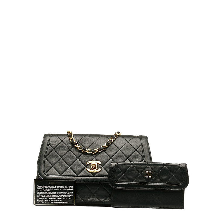 Top Quality Chanel Matrasse Flap Bag in Lambskin Black Ladies