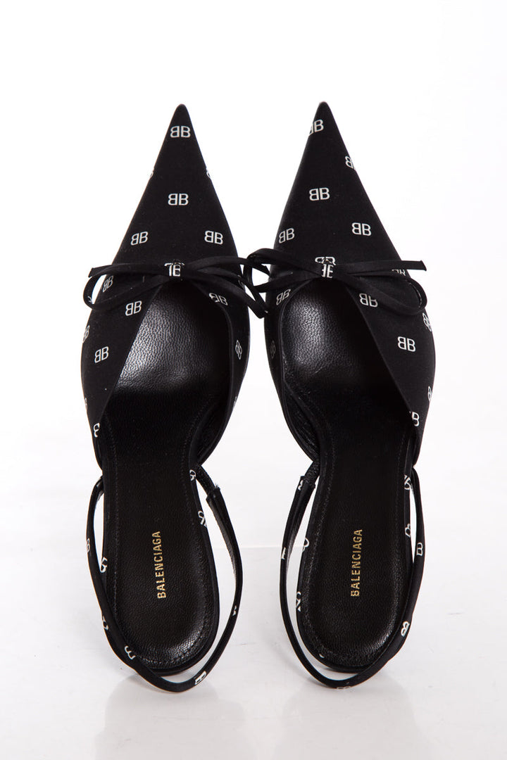 Balenciaga Black Slingback Heels SZ 36
