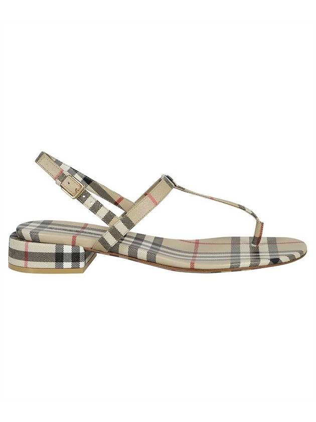 Burberry Vintage Check Lambskin Sandals Archive Beige