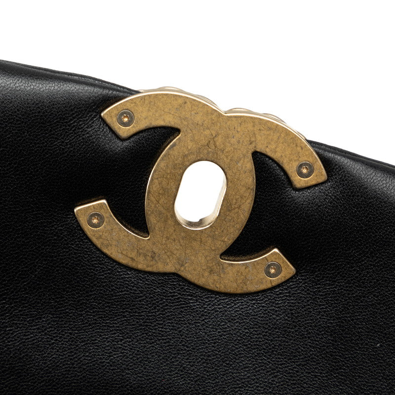 Top Quality Chanel Single Flap 24 in Lambskin Leather Quilted Black Ladies