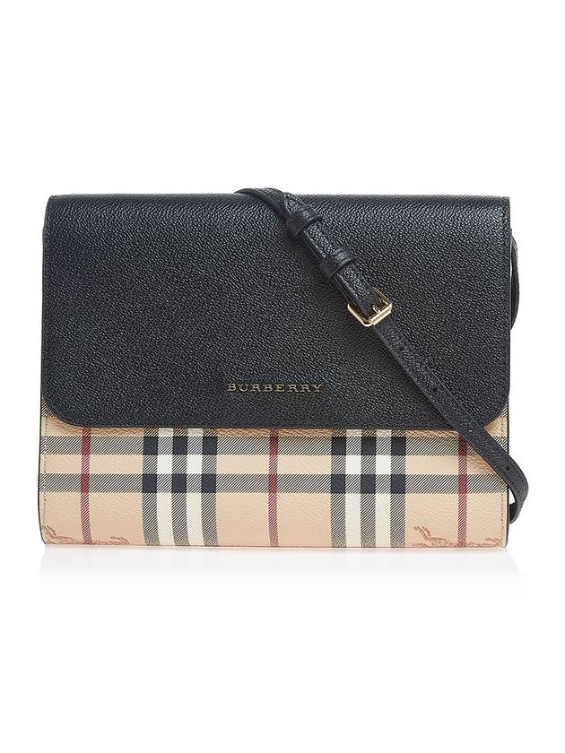Burberry Small Loxley Check Crossbody Bag Black