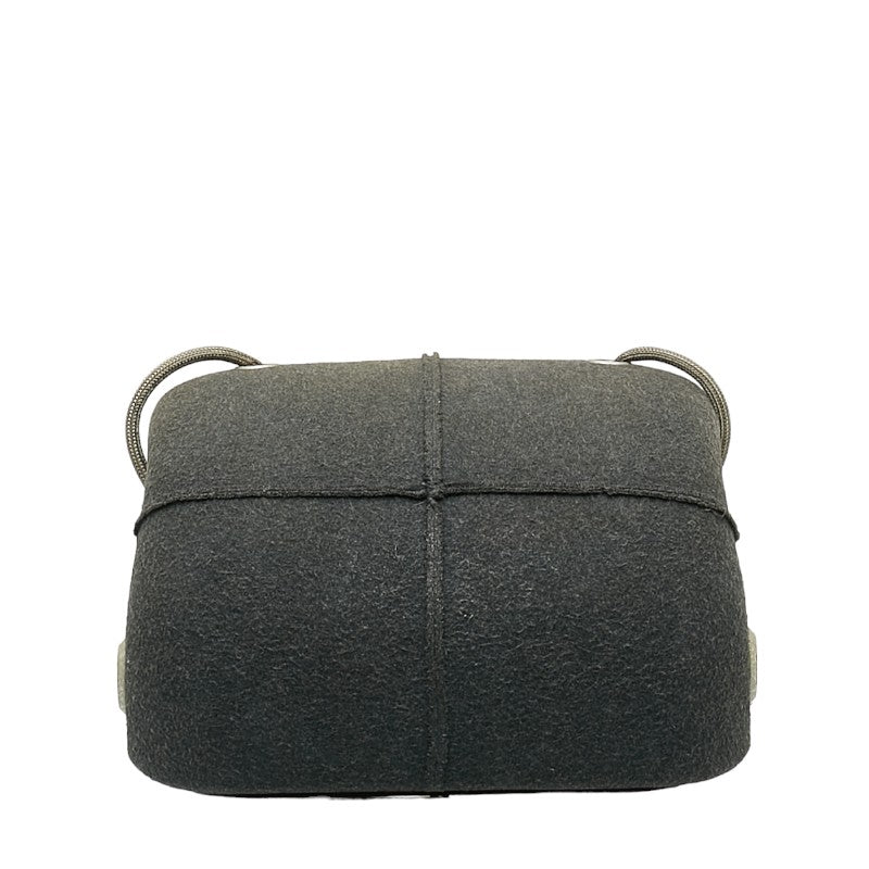 Top Quality Chanel Cocomark  houlder Bag Hip Bag Gray Felt  Chanel