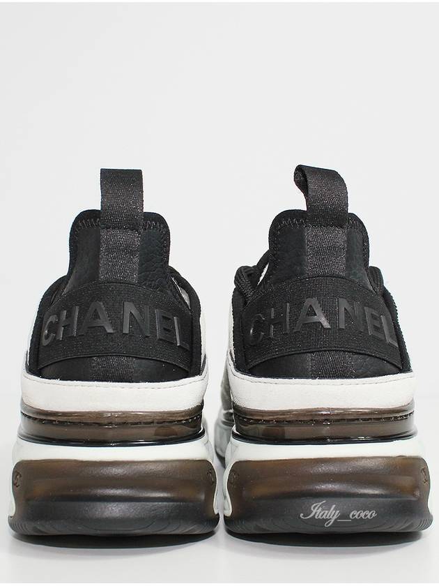 Fabric Suede Calfskin Low-Top Sneakers Dark Grey Chanel