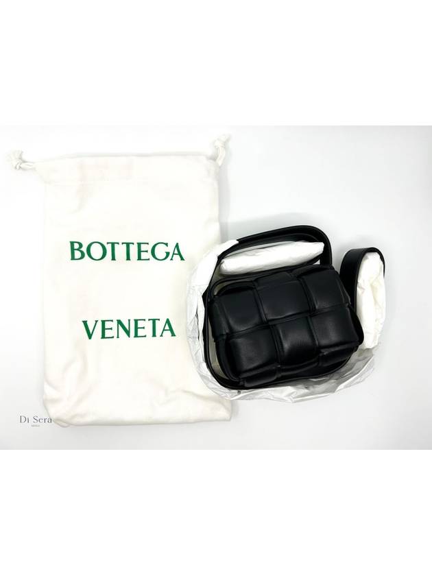Bottega veneta Candy Cassette Padded Mini Cross Bag Black