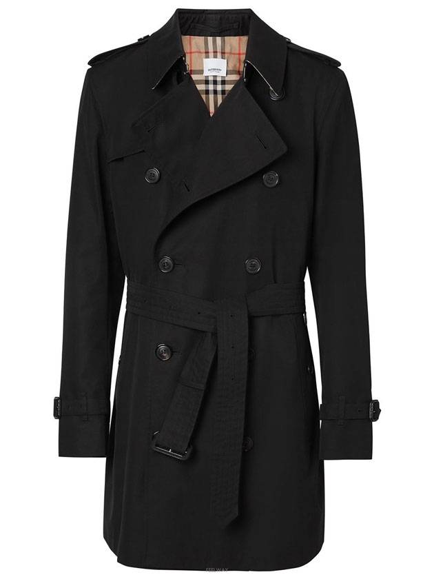 Burberry Short Wimbledon Trench Coat Black