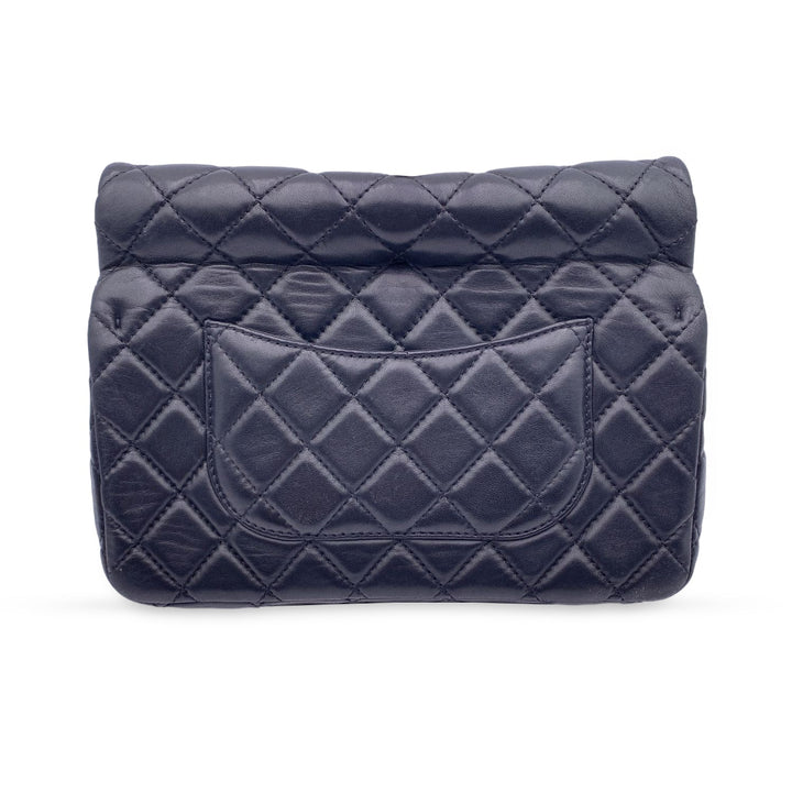 Top Quality Chanel 2010S Black Quilted Leather Reissue Roll 2.55 Clutch Bag