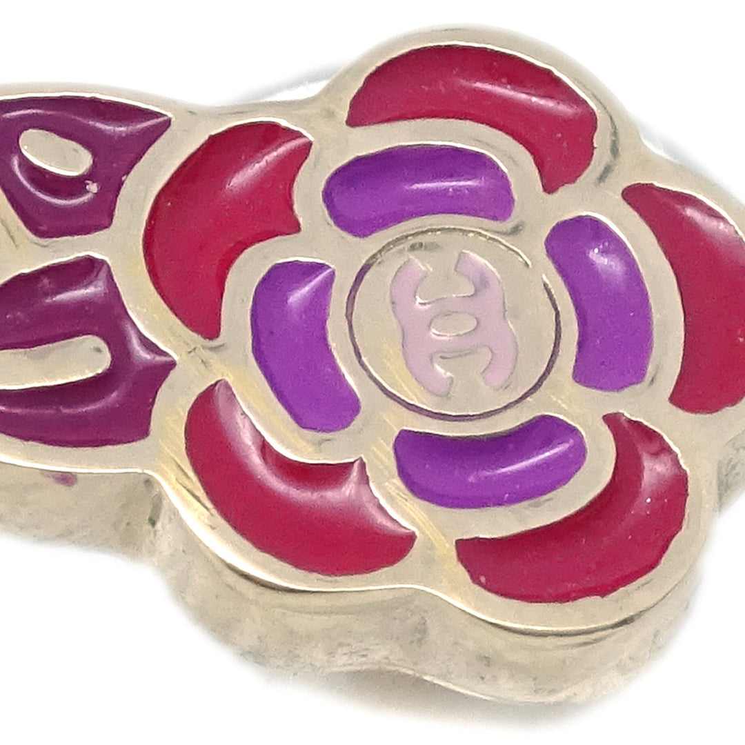 Top Quality Chanel Camellia Piercing Earrings Red 05P
