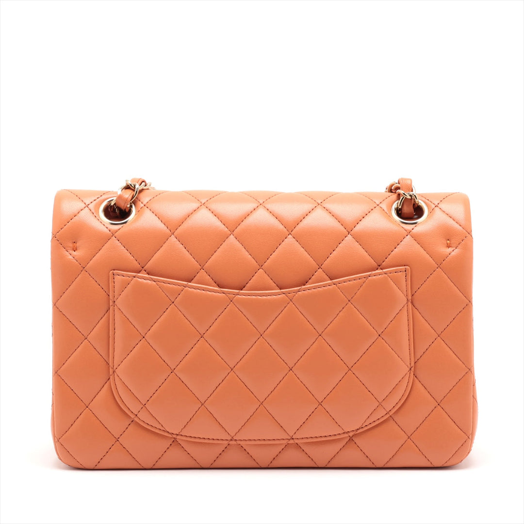 Top Quality Chanel Matrasse 23 Small  Double Flap Double Chain Bag Orange G  A01113