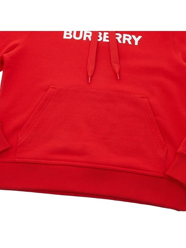 Burberry WoMen's Logo Print Cotton Hoodie Red