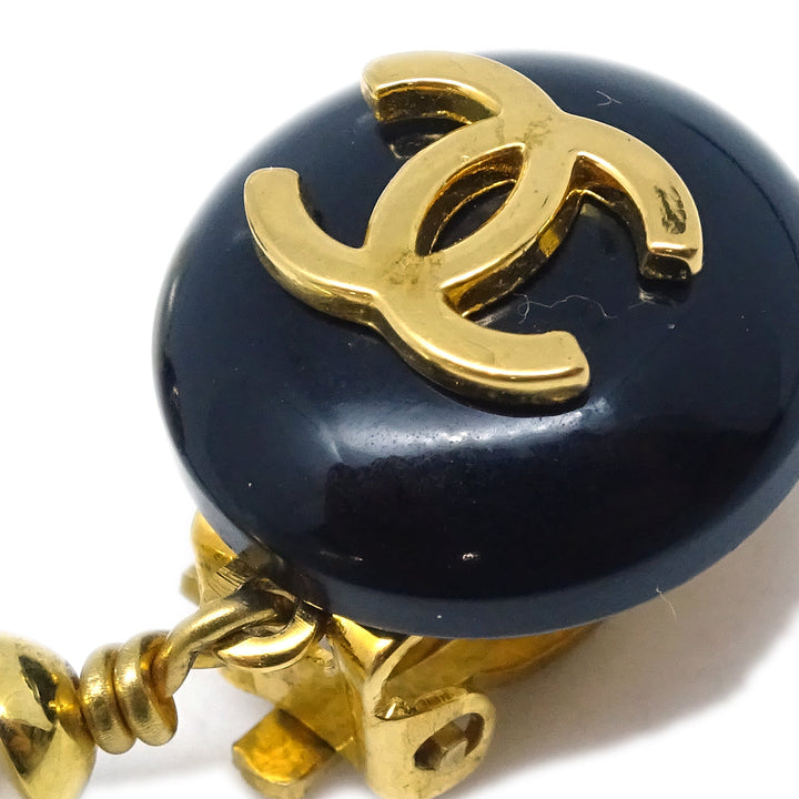 Top Quality Chanel Dangle Earrings Clip-On Gold 96P