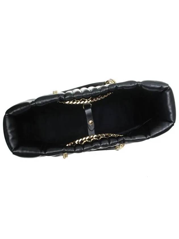 Burberry Lola Quilted Lambskin Medium Tote Bag Black
