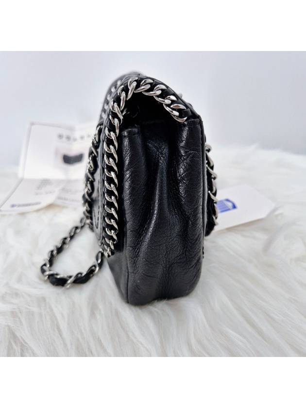 Around Flap Chain Shoulder Bag Black Chanel