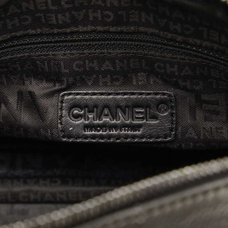 Top Quality Chanel Chocolate Bar Mini Boston Bag Handbag Gray Leather Lady Chanel